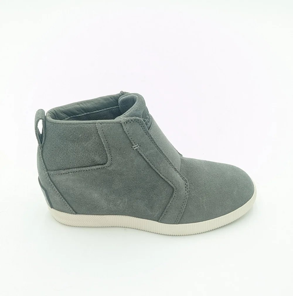 Sorel Gray Suede Sneaker Wedges
